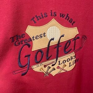 The greatest golfer sweatshirt XL